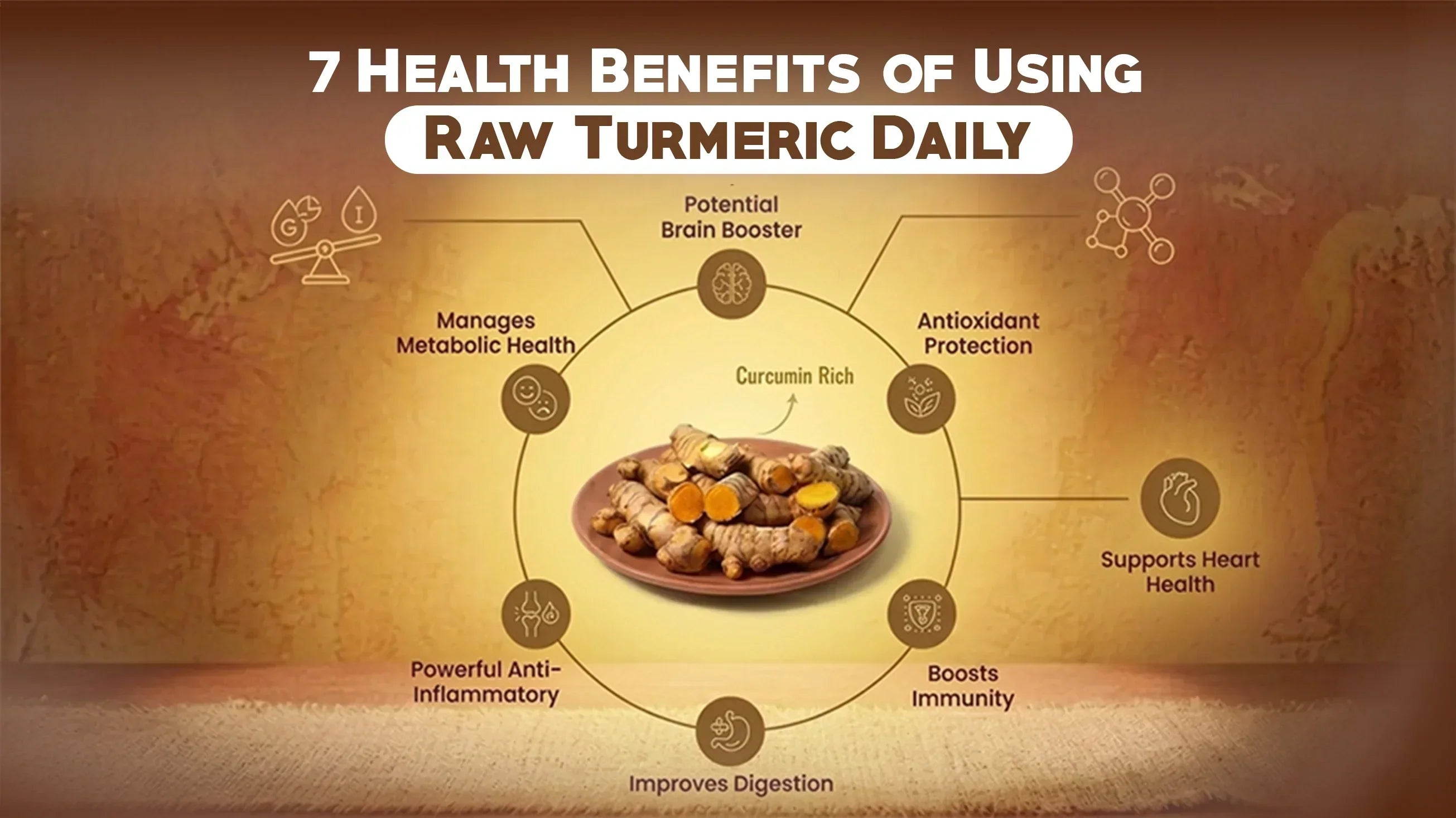 Daily Tumeric 7 Health Benefits of Raw Turmeric for Immunity, Heart and Daily ...