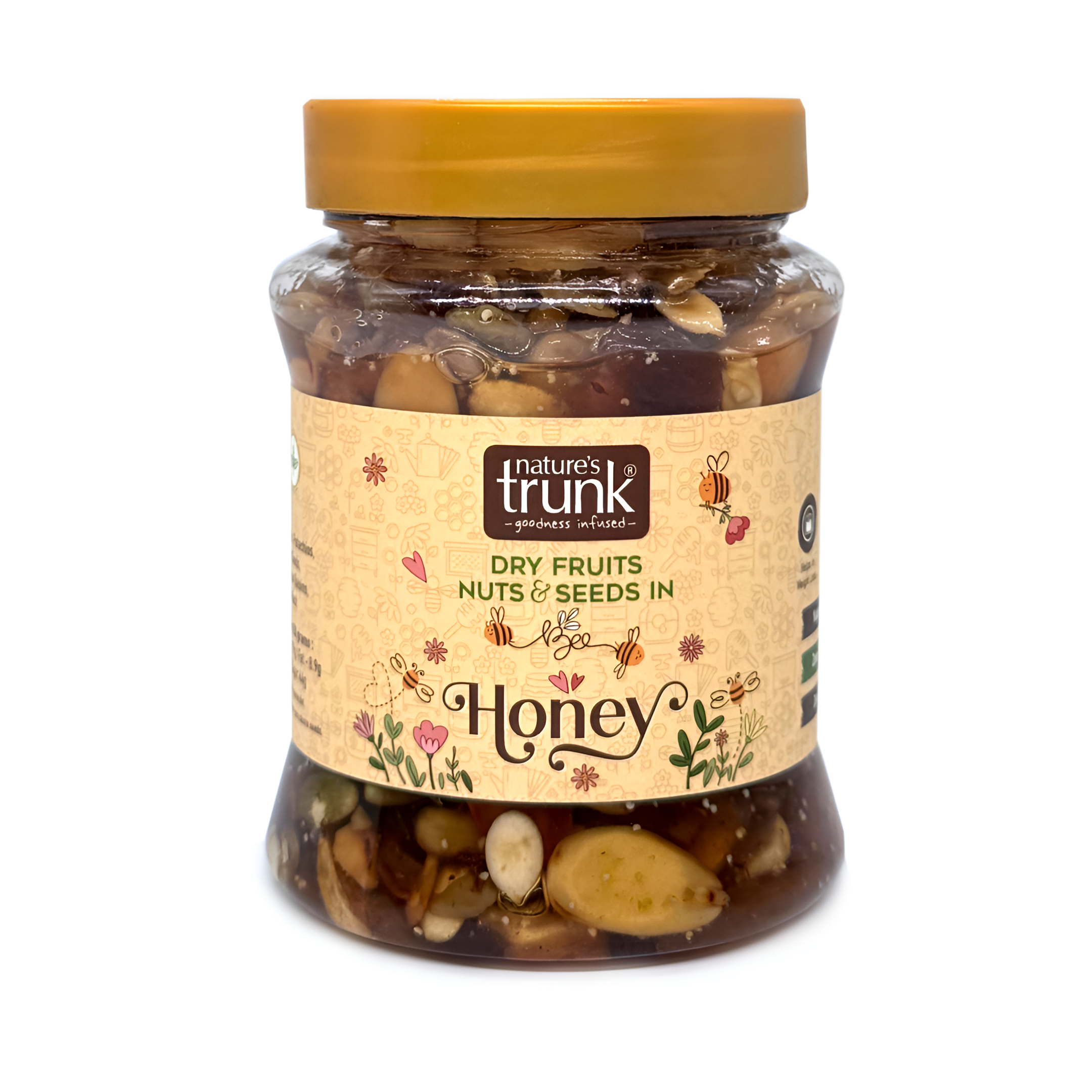 Nature’s Trunk honey with nuts, dry fruits and seeds jar – best honey with nuts for energy and daily wellness