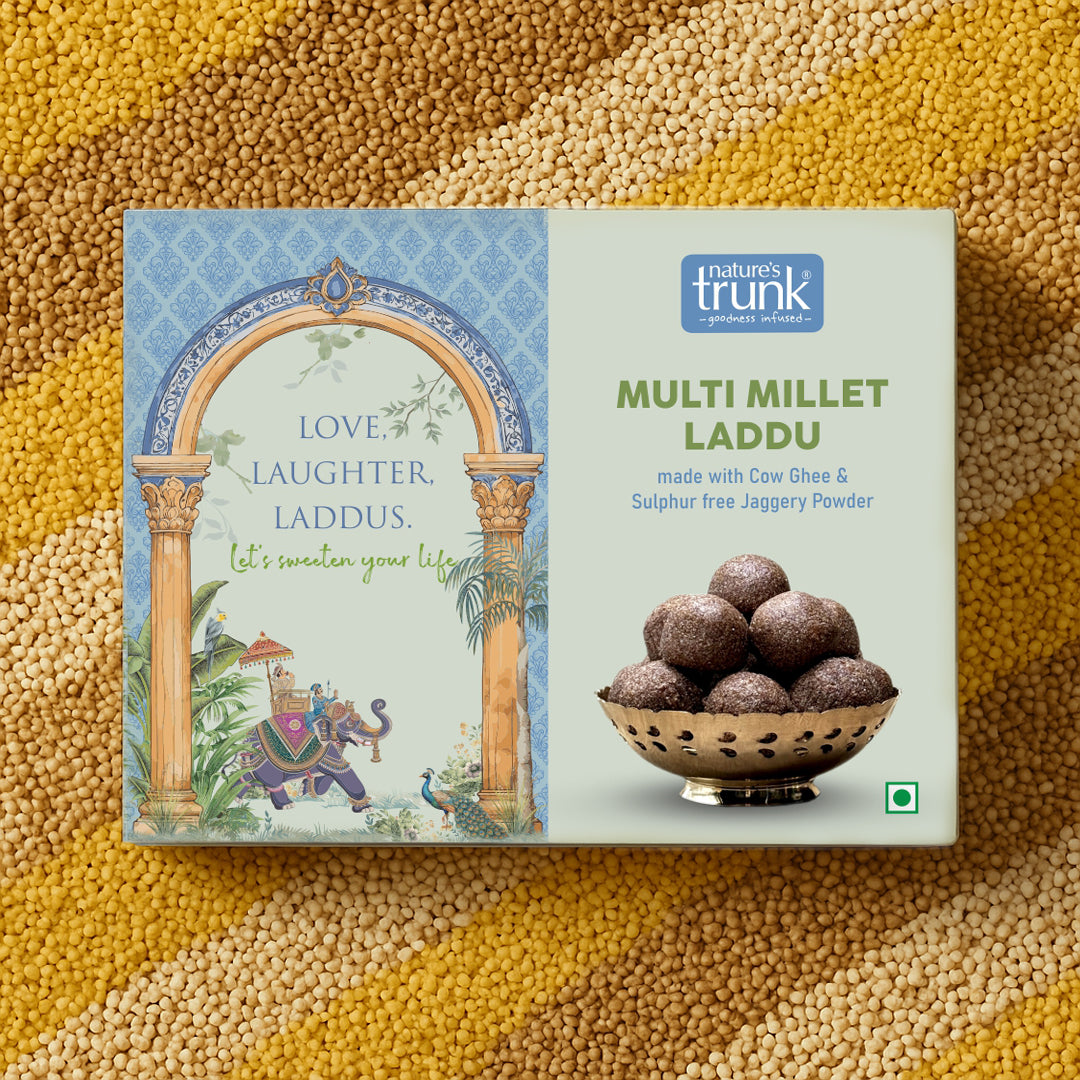 Best multi millet laddu made with healthy grains and natural ingredients. Buy multi millet laddu online for a nutritious and tasty traditional sweet.