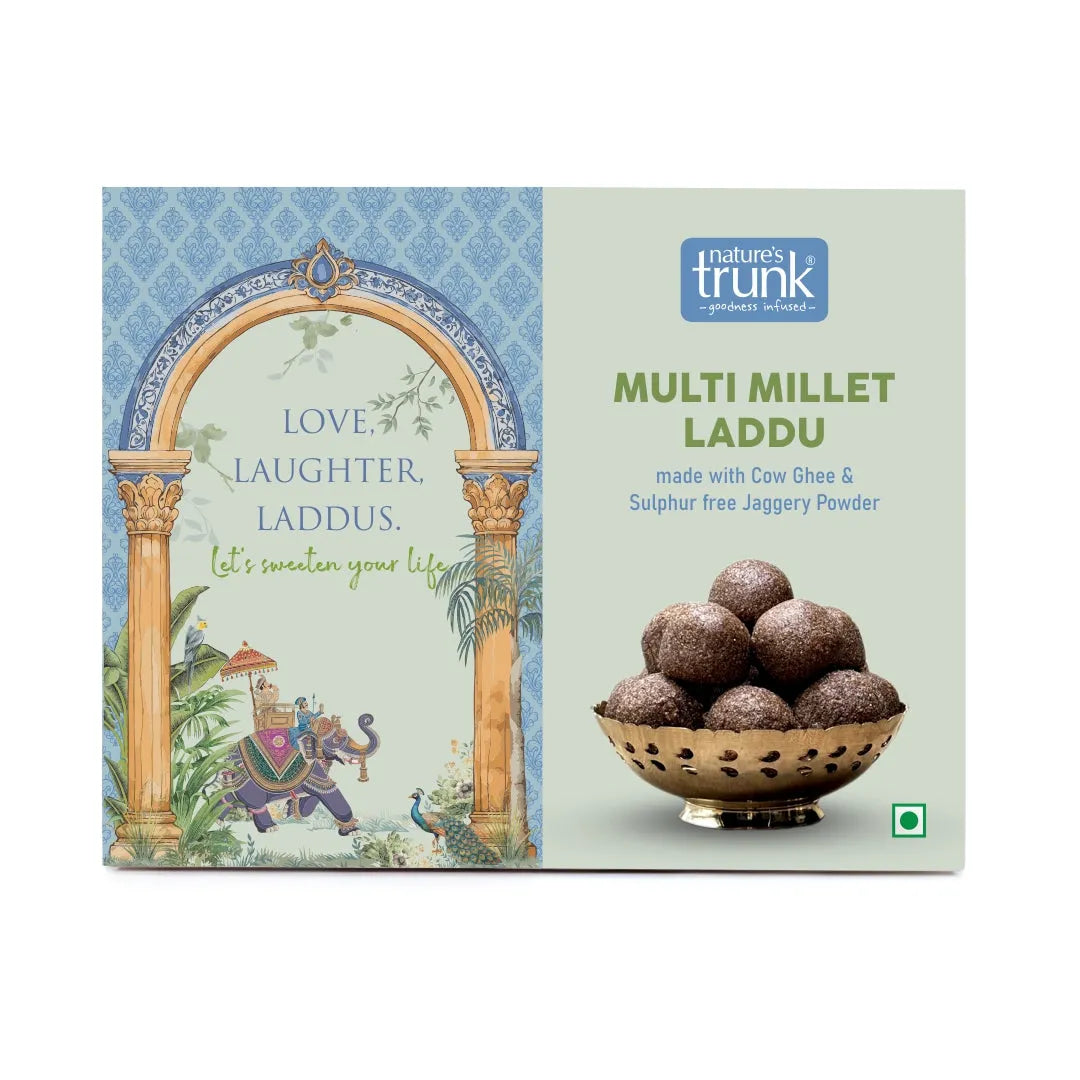 Delicious multi millet laddu prepared with premium grains. Buy multi millet laddu online for a wholesome, best multi millet laddu experience.