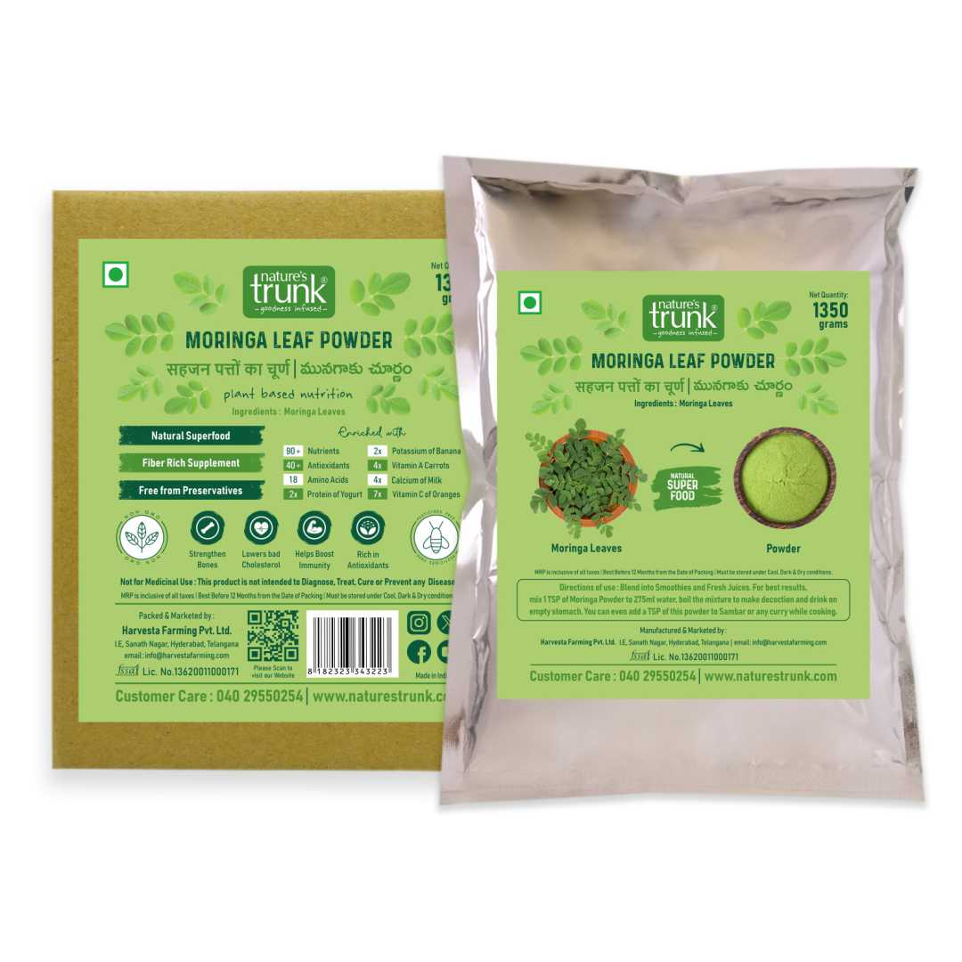 Moringa Leaf Powder 1350 g – Bulk Munagaku Podi