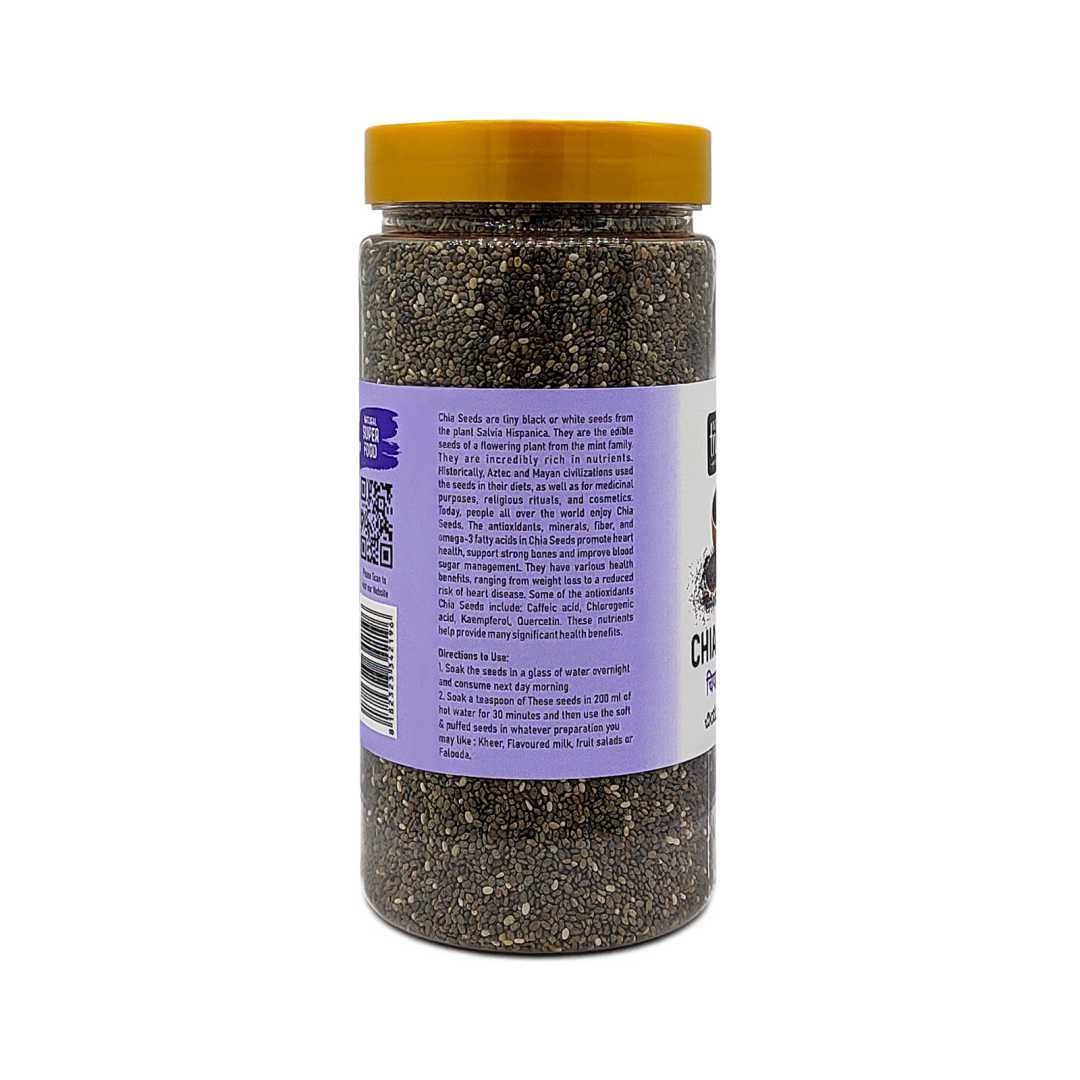 Chia seeds 250g pack – premium healthy seeds for eating, rich in nutrients, fiber and antioxidants for daily wellness