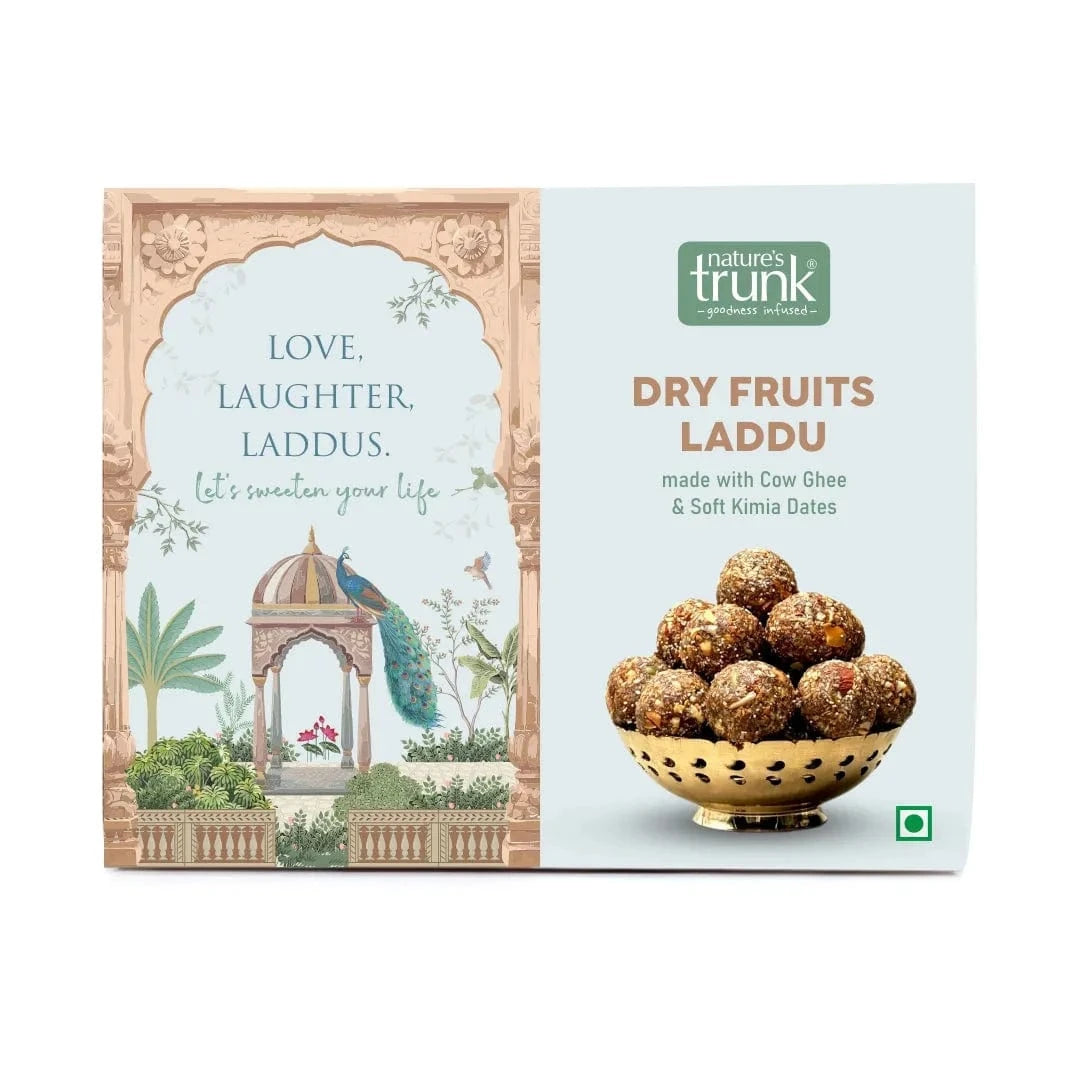 Dry fruit laddus displayed together emphasizing natural nuts and flavor — traditional sweets perfect for festivals. Buy sweets and laddus online.