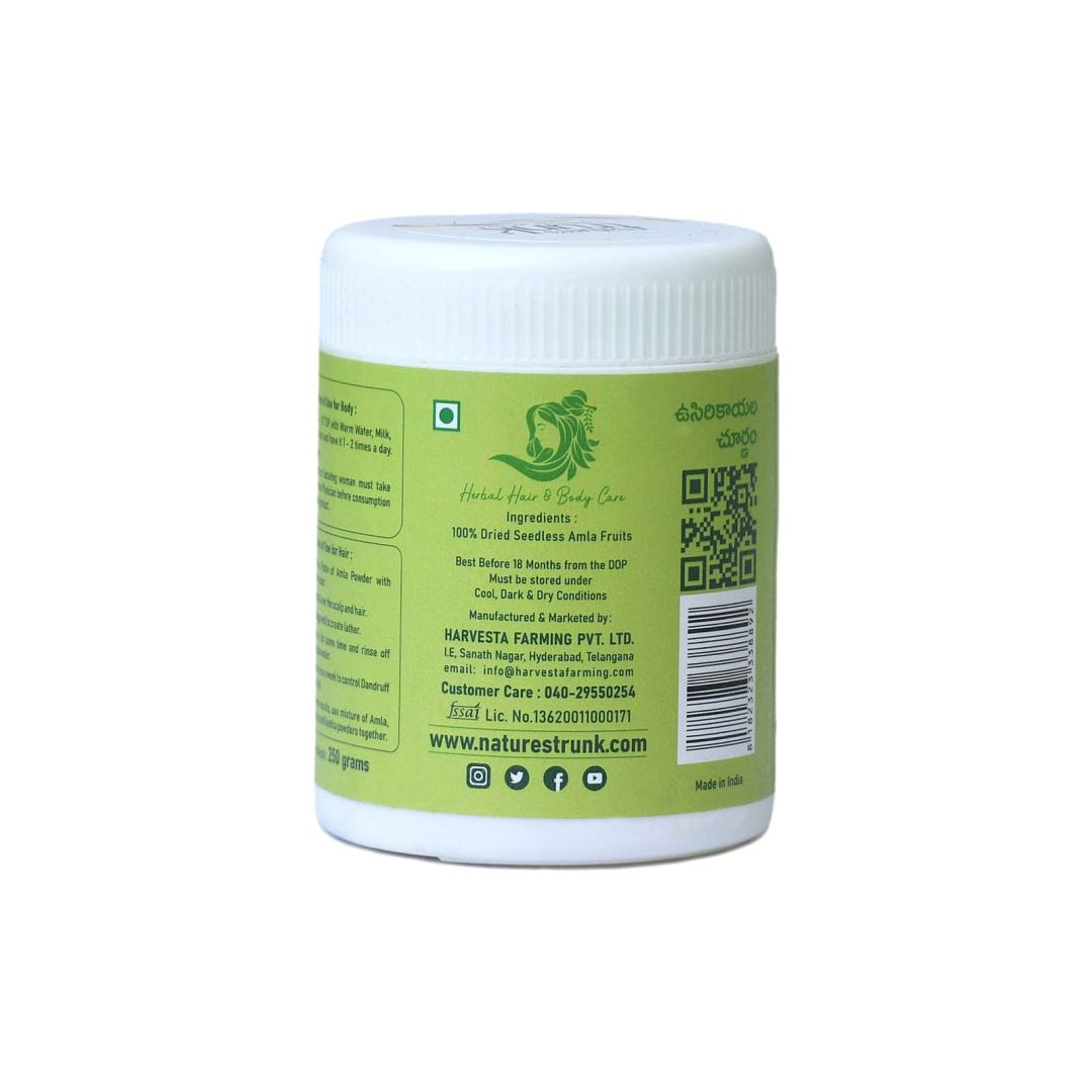 Herbal amla powder packed fresh — chemical-free amla powder ideal for hair masks and natural conditioning. Buy amla powder online easily.