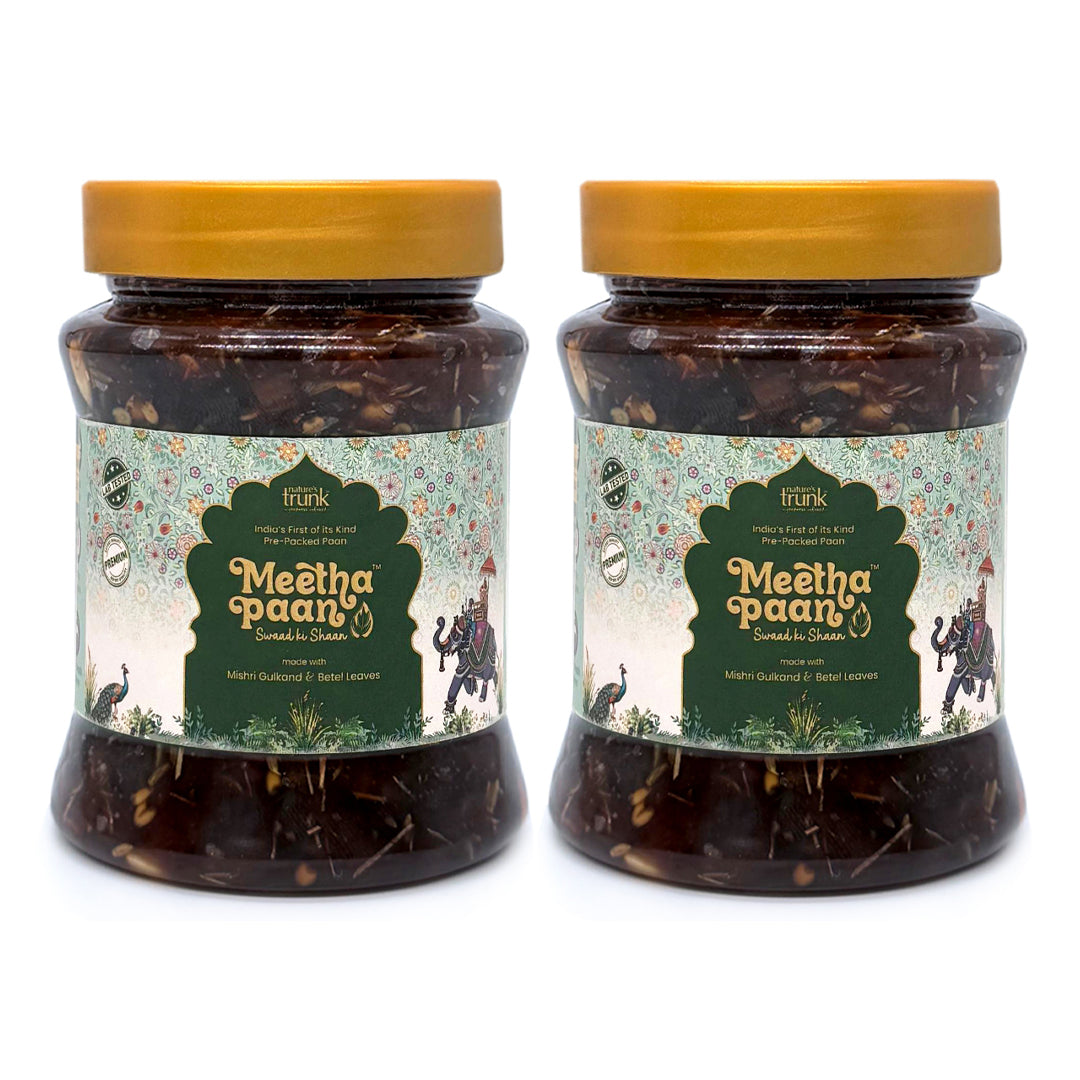 Meetha pan 350g pack of 2 by Nature’s Trunk — value combo sweet paan mouth freshener perfect for everyday use. Order meetha pan online easily.