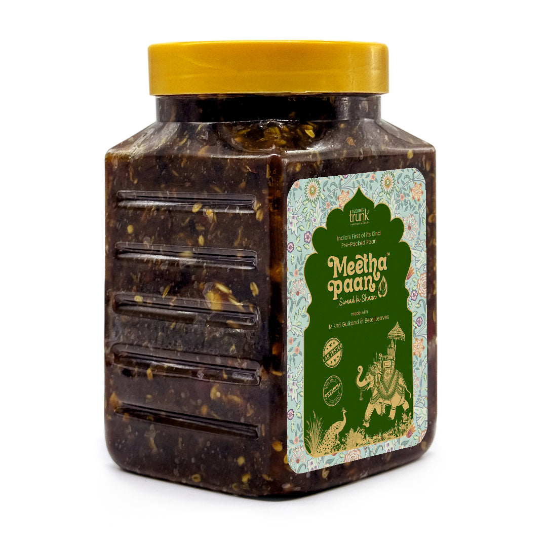 Front view of meetha pan 800g pack showing packaging and quality — buy meetha pan online for everyday freshness and flavor.