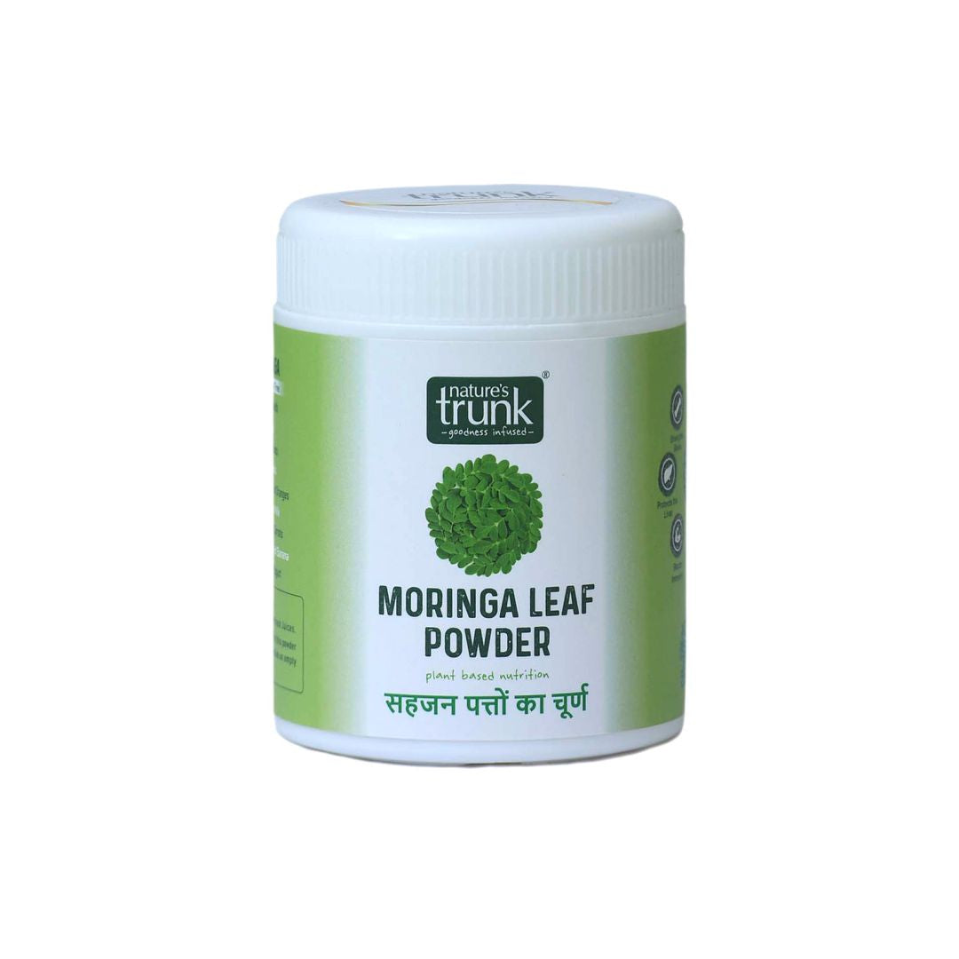 Moringa Leaf Powder 175 g pack by Nature’s Trunk — premium Munagaku Podi for immunity and nutrition. Buy Munagaku Podi online with trusted quality.