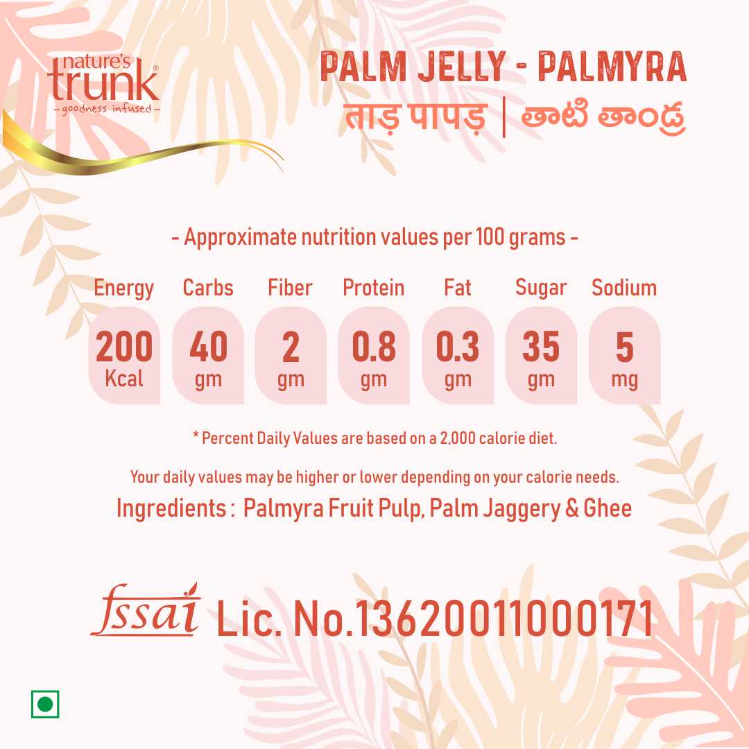 Palm Jelly nutritional facts – high in natural sugars, minerals, and essential electrolytes