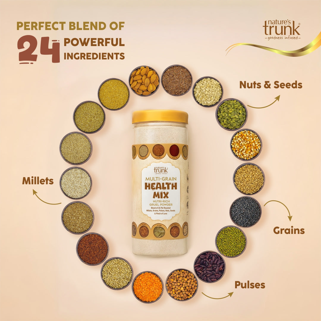 Nature’s Trunk multigrain health mix powder with 24 ingredients ...