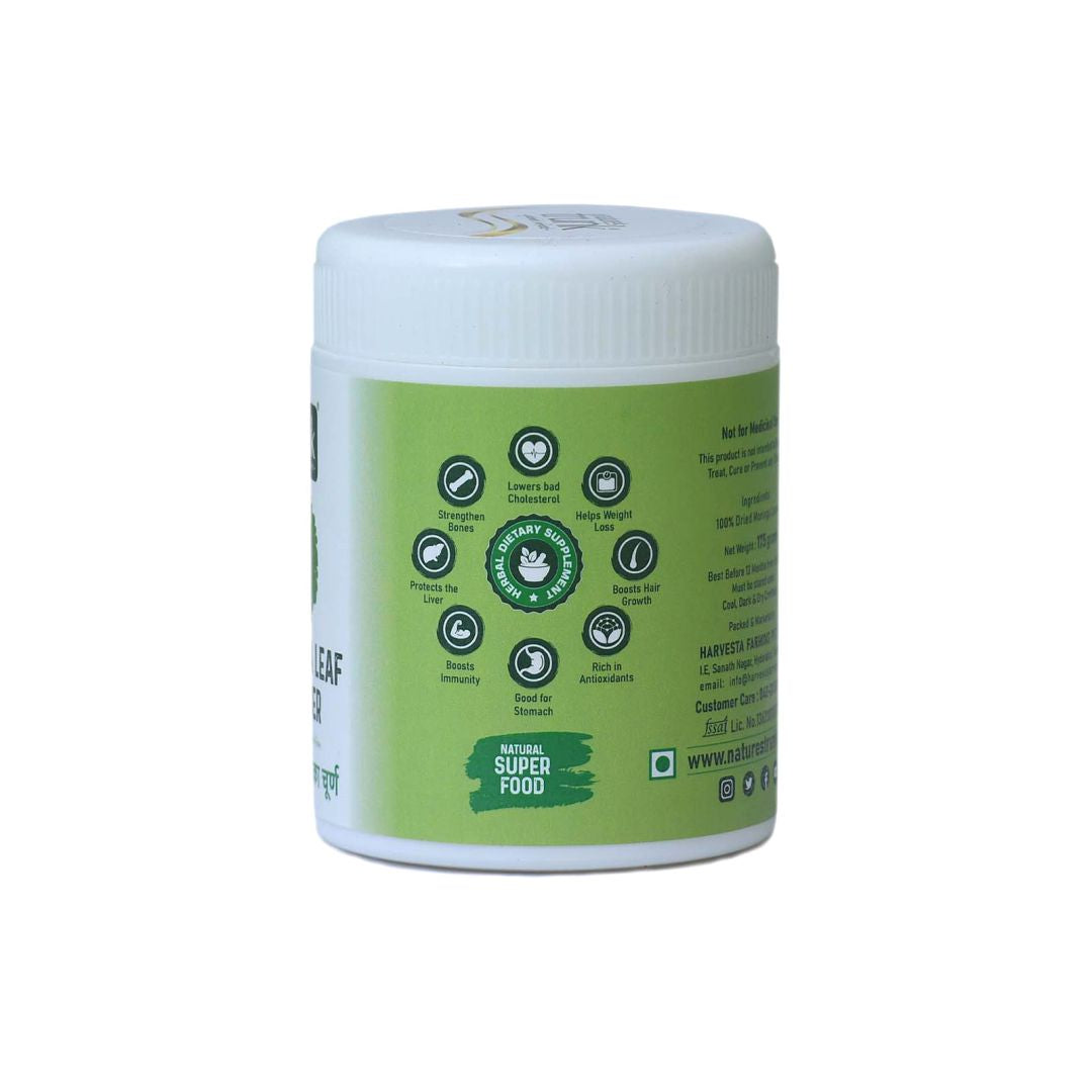 Pure Moringa Leaf Powder displayed in pack — authentic Munagaku Podi ...