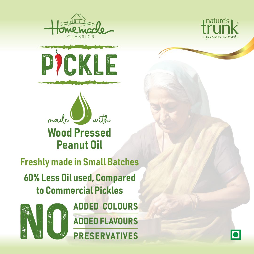 Traditional amla pickle made with fresh amla, wood pressed oil, red chilli powder and Indian spices for authentic taste